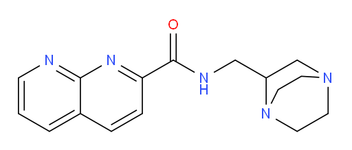 N-(1,4-diazabicyclo[2.2.2]octan-2-ylmethyl)-1,8-naphthyridine-2-carboxamide