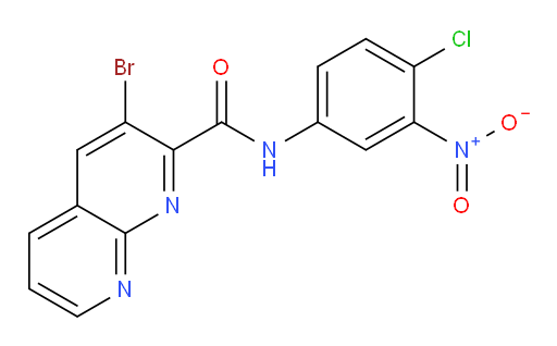 3-bromo-N-(4-chloro-3-nitrophenyl)-1,8-naphthyridine-2-carboxamide