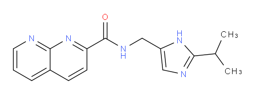 N-((2-isopropyl-1H-imidazol-5-yl)methyl)-1,8-naphthyridine-2-carboxamide