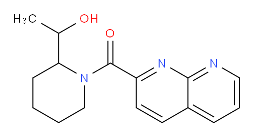 (2-(1-hydroxyethyl)piperidin-1-yl)(1,8-naphthyridin-2-yl)methanone