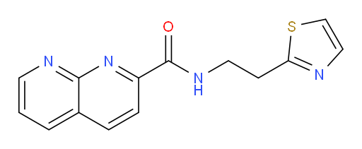 N-(2-(thiazol-2-yl)ethyl)-1,8-naphthyridine-2-carboxamide