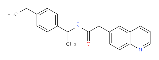 N-(1-(4-ethylphenyl)ethyl)-2-(quinolin-6-yl)acetamide