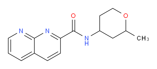 N-(2-methyltetrahydro-2H-pyran-4-yl)-1,8-naphthyridine-2-carboxamide