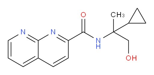 N-(2-cyclopropyl-1-hydroxypropan-2-yl)-1,8-naphthyridine-2-carboxamide
