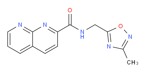 N-((3-methyl-1,2,4-oxadiazol-5-yl)methyl)-1,8-naphthyridine-2-carboxamide