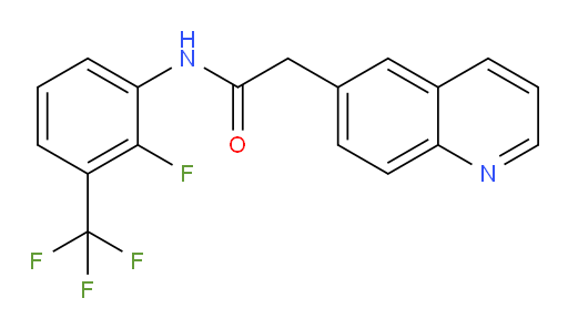 N-(2-fluoro-3-(trifluoromethyl)phenyl)-2-(quinolin-6-yl)acetamide