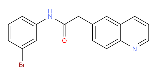 N-(3-bromophenyl)-2-(quinolin-6-yl)acetamide