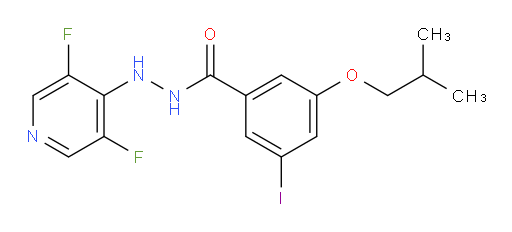 N'-(3,5-difluoropyridin-4-yl)-3-iodo-5-isobutoxybenzohydrazide
