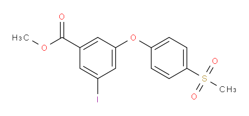 methyl 3-iodo-5-(4-(methylsulfonyl)phenoxy)benzoate