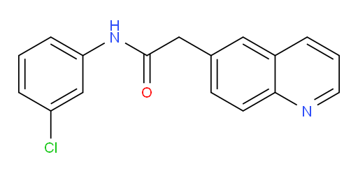 N-(3-chlorophenyl)-2-(quinolin-6-yl)acetamide