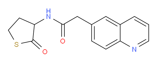 N-(2-oxotetrahydrothiophen-3-yl)-2-(quinolin-6-yl)acetamide
