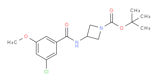 tert-butyl 3-(3-chloro-5-methoxybenzamido)azetidine-1-carboxylate