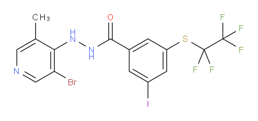 N'-(3-bromo-5-methylpyridin-4-yl)-3-iodo-5-((perfluoroethyl)thio)benzohydrazide