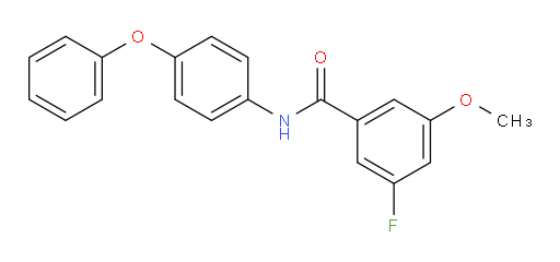 3-fluoro-5-methoxy-N-(4-phenoxyphenyl)benzamide