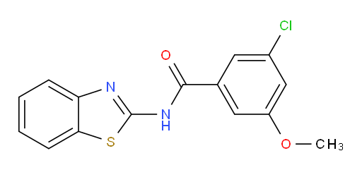 N-(benzo[d]thiazol-2-yl)-3-chloro-5-methoxybenzamide