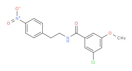 3-chloro-5-methoxy-N-(4-nitrophenethyl)benzamide