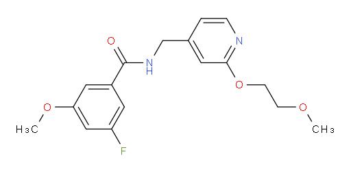 3-fluoro-5-methoxy-N-((2-(2-methoxyethoxy)pyridin-4-yl)methyl)benzamide