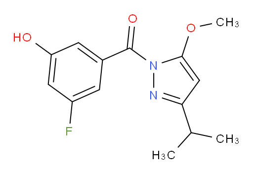 (3-fluoro-5-hydroxyphenyl)(3-isopropyl-5-methoxy-1H-pyrazol-1-yl)methanone