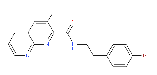 3-bromo-N-(4-bromophenethyl)-1,8-naphthyridine-2-carboxamide