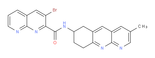 3-bromo-N-(3-methyl-6,7,8,9-tetrahydrobenzo[b][1,8]naphthyridin-7-yl)-1,8-naphthyridine-2-carboxamide