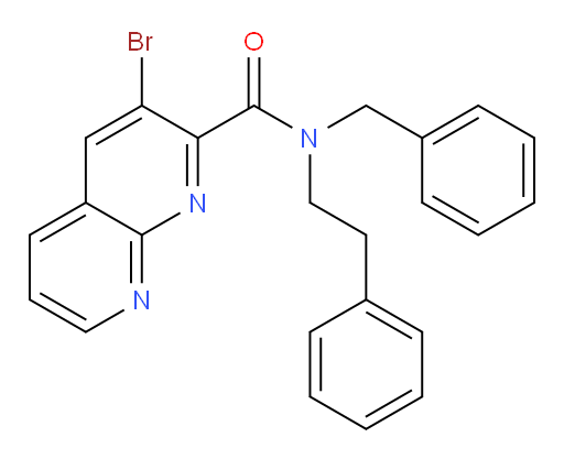 N-benzyl-3-bromo-N-phenethyl-1,8-naphthyridine-2-carboxamide