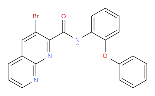 3-bromo-N-(2-phenoxyphenyl)-1,8-naphthyridine-2-carboxamide