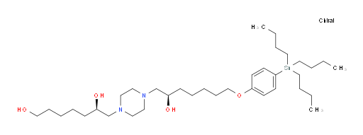 (R)-7-(4-((R)-2-hydroxy-7-(4-(tributylstannyl)phenoxy)heptyl)piperazin-1-yl)heptane-1,6-diol