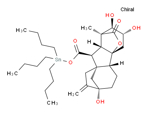(1S,2R,3R,4aR,4bR,7S,9aS,10S,10aR)-tributylstannyl 2,3,7-trihydroxy-1-methyl-8-methylene-13-oxododecahydro-4a,1-(epoxymethano)-7,9a-methanobenzo[a]azulene-10-carboxylate