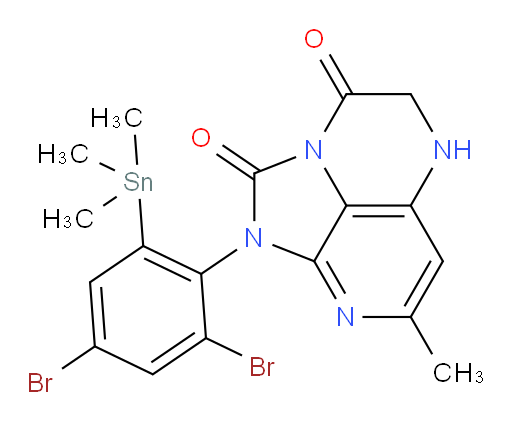 1-(2,4-dibromo-6-(trimethylstannyl)phenyl)-7-methyl-4,5-dihydro-1H-1,2a,5,8-tetraazaacenaphthylene-2,3-dione