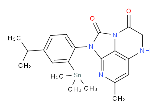 1-(4-isopropyl-2-(trimethylstannyl)phenyl)-7-methyl-4,5-dihydro-1H-1,2a,5,8-tetraazaacenaphthylene-2,3-dione