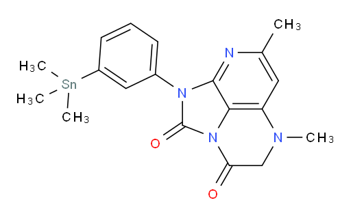 5,7-dimethyl-1-(3-(trimethylstannyl)phenyl)-4,5-dihydro-1H-1,2a,5,8-tetraazaacenaphthylene-2,3-dione