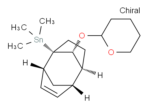 trimethyl((1S,2R,5S,6S,9R)-9-((tetrahydro-2H-pyran-2-yl)oxy)tricyclo[4.2.1.12,5]dec-3-en-1-yl)stannane