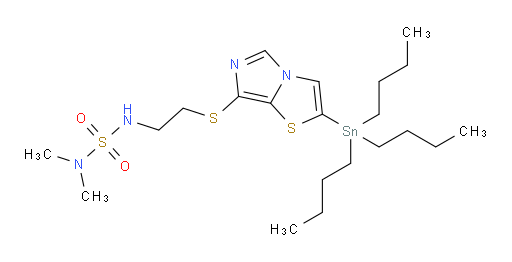 N,N-Dimethyl-N′-[2-[[2-(tributylstannyl)imidazo[5,1-b]thiazol-7-yl]thio]ethyl]sulfamide