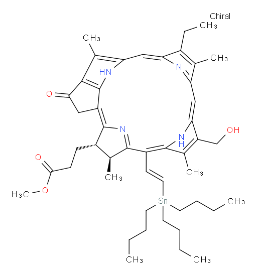 Methyl (3S,4S)-14-ethyl-9-(hydroxymethyl)-4,8,13,18-tetramethyl-20-oxo-6-[2-(tributylstannyl)ethenyl]-3-phorbinepropanoate