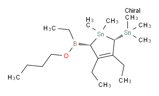(2S,5S)-2-(butoxy(ethyl)boryl)-3,4-diethyl-1,1-dimethyl-5-(trimethylstannyl)-2,5-dihydro-1H-stannole