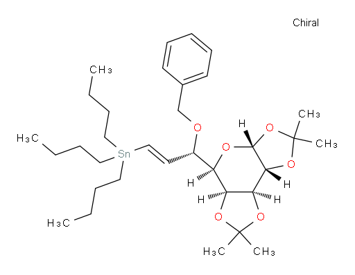 ((S,E)-3-(benzyloxy)-3-((3aR,5R,5aS,8aS,8bR)-2,2,7,7-tetramethyltetrahydro-3aH-bis([1,3]dioxolo)[4,5-b:4',5'-d]pyran-5-yl)prop-1-en-1-yl)tributylstannane