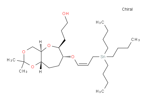 3-((4aR,6S,7R,9aS)-2,2-dimethyl-7-(((Z)-3-(tributylstannyl)prop-1-en-1-yl)oxy)hexahydro-4H-[1,3]dioxino[5,4-b]oxepin-6-yl)propan-1-ol