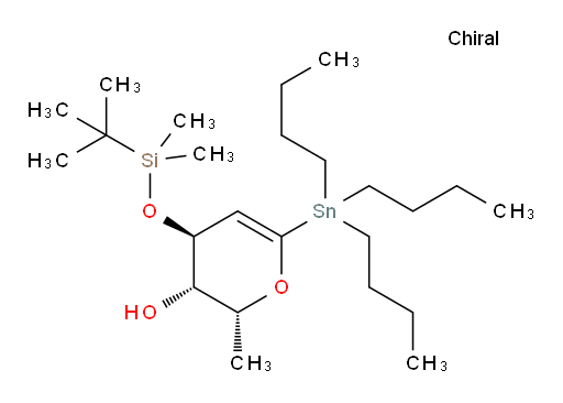 (2R,3S,4S)-4-((tert-butyldimethylsilyl)oxy)-2-methyl-6-(tributylstannyl)-3,4-dihydro-2H-pyran-3-ol