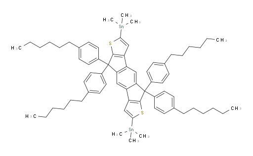 (5,5,10,10-tetrakis(4-hexylphenyl)-5,10-dihydro-s-indaceno[2,1-b:6,5-b']dithiophene-2,7-diyl)bis(trimethylstannane)