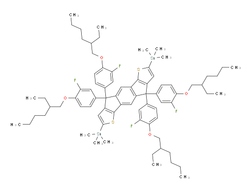 (4,4,9,9-tetrakis(4-((2-ethylhexyl)oxy)-3-fluorophenyl)-4,9-dihydro-s-indaceno[1,2-b:5,6-b']dithiophene-2,7-diyl)bis(trimethylstannane)