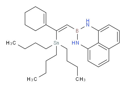 (Z)-2-(2-(cyclohex-1-en-1-yl)-2-(tributylstannyl)vinyl)-2,3-dihydro-1H-naphtho[1,8-de][1,3,2]diazaborinine