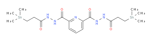 N'2,N'6-bis(3-(trimethylstannyl)propanoyl)pyridine-2,6-dicarbohydrazide