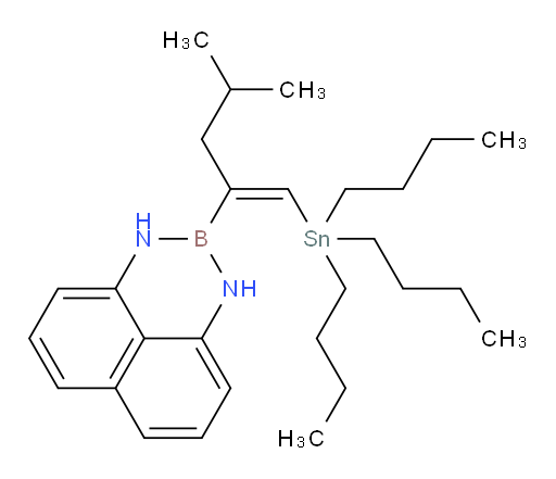 (E)-2-(4-甲基-1-(三丁基锡基)戊-1-烯-2-基)-2,3-二氢-1H-萘并[1,8-de][1,3,2]二氮杂borinine