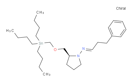 (S,E)-N-(3-phenylpropylidene)-2-(((tributylstannyl)methoxy)methyl)pyrrolidin-1-amine