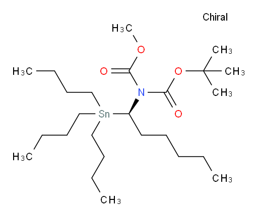 Imidodicarbonic acid, [(1R)-1-(tributylstannyl)hexyl]-, 1,1-dimethylethyl methyl ester