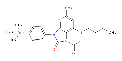 5-butyl-7-methyl-1-(4-(trimethylstannyl)phenyl)-4,5-dihydro-1H-1,2a,5,8-tetraazaacenaphthylene-2,3-dione