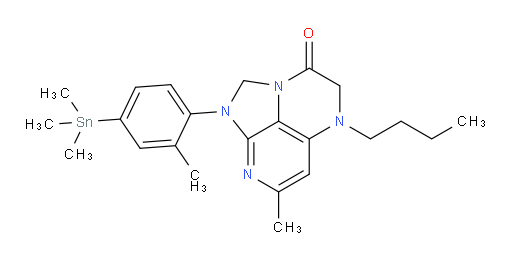 5-butyl-7-methyl-1-(2-methyl-4-(trimethylstannyl)phenyl)-4,5-dihydro-1H-1,2a,5,8-tetraazaacenaphthylen-3(2H)-one