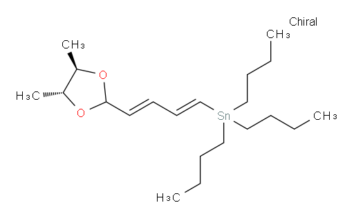 tributyl((1E,3E)-4-((4R,5R)-4,5-dimethyl-1,3-dioxolan-2-yl)buta-1,3-dien-1-yl)stannane