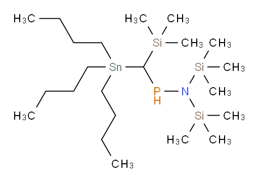 1-((三丁基锡基)(三甲基硅基)甲基)-N,N-双(三甲基硅基)phosphin胺