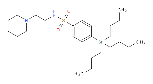 N-(2-(哌啶-1-基)乙基)-4-(三丁基锡基)苯磺酰胺